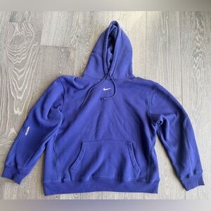 Nike X Drake NOCTA Cardinal Stock Fleece Hoodie in Blue Size XL